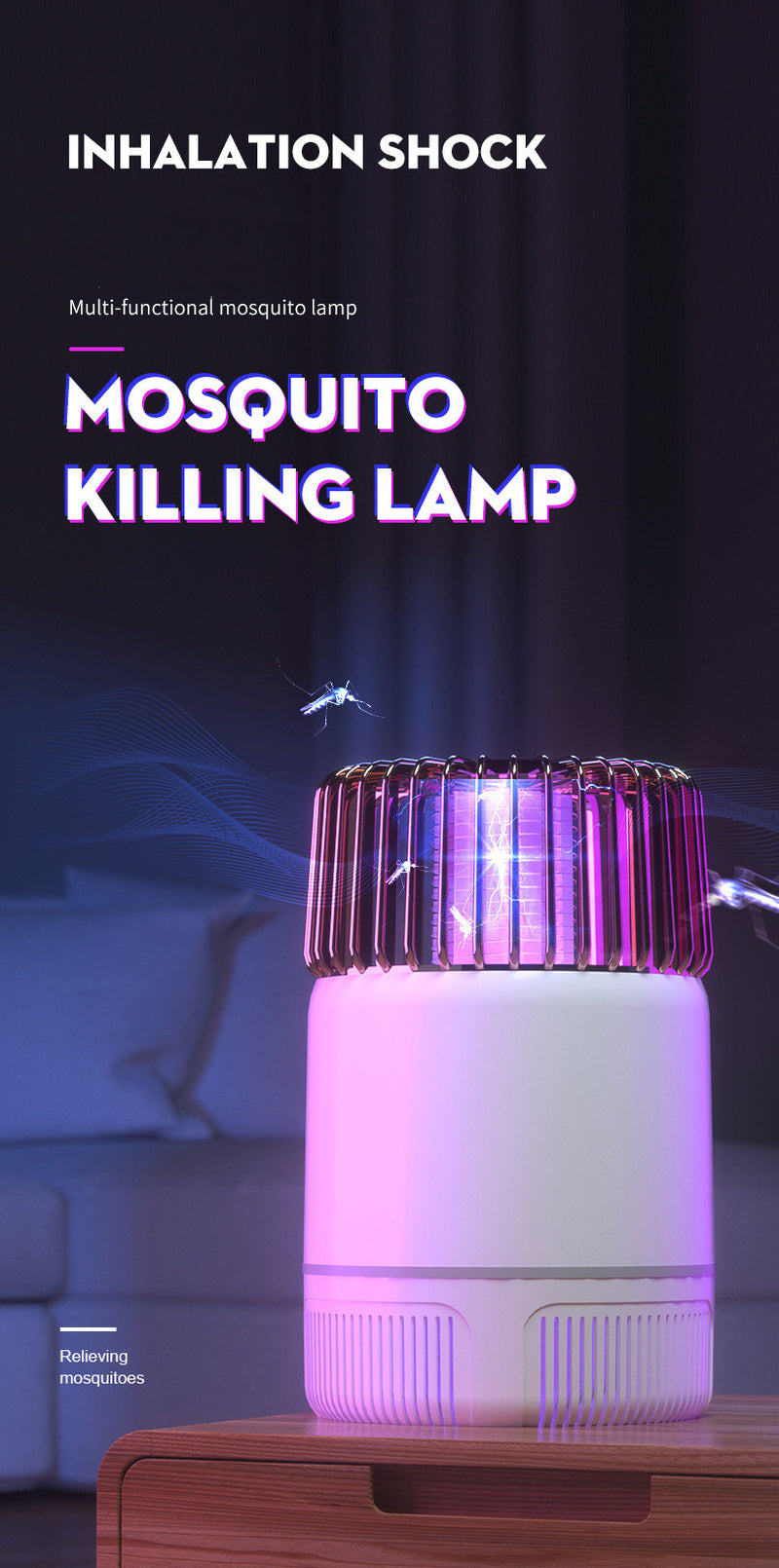 NoBuzz USB Mosquito Zapper Lamp