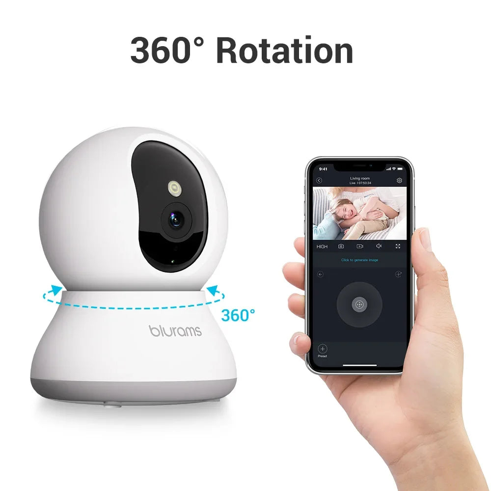 SentryView 2K Indoor Security Camera (2-Pack)